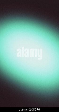 Green gradient background fading from dark to light with a grainy texture Stock Photo