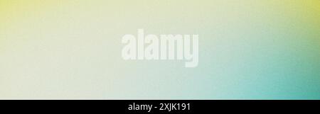 Abstract background with a grainy texture, featuring a gradient that transitions smoothly from yellow to blue Stock Photo