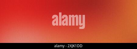 Grainy texture with a panoramic gradient background, featuring shades of red and orange Stock Photo