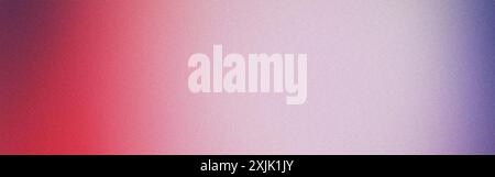 Grainy gradient abstract background with a color transition from red to white and purple Stock Photo