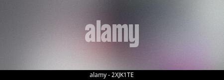 Abstract background with grainy texture showing panoramic gradient from gray to purple Stock Photo