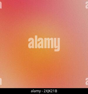 Background with a grainy texture transitioning from pink to orange Stock Photo