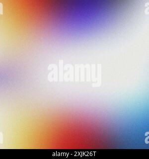 Abstract colorful background featuring a subtle grainy texture and blurry shapes, creating a vibrant and modern design Stock Photo