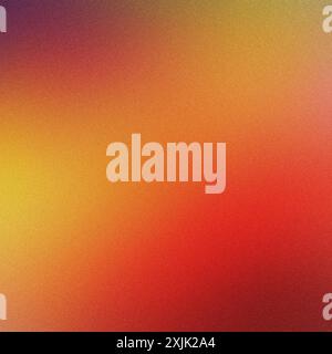 Abstract grainy background featuring a warm color palette of orange, red, and yellow Stock Photo