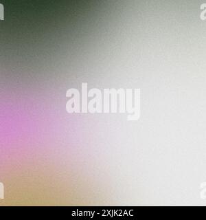 Abstract background with a grainy texture and a gradient of pink, white, and green Stock Photo