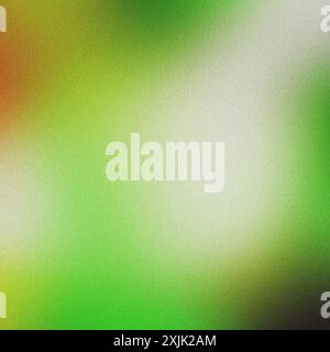 Colorful grainy abstract background featuring green, yellow, orange, white and black colors Stock Photo