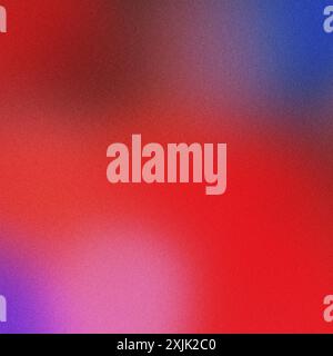 Colorful blend of red, blue, and pink in a grainy texture background Stock Photo