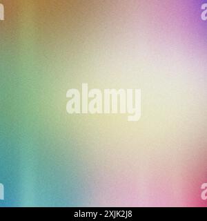 Blurred grainy gradient background featuring smooth transitions between pastel colors Stock Photo