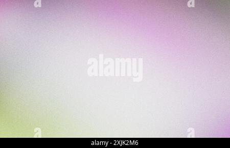 Grainy texture abstract background with a pastel color gradient including shades of pink, purple, green, and white Stock Photo