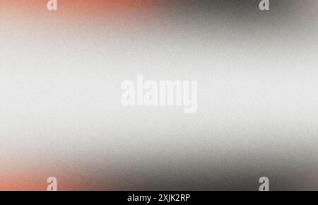 White grainy gradient going from orange to black with a grainy texture Stock Photo