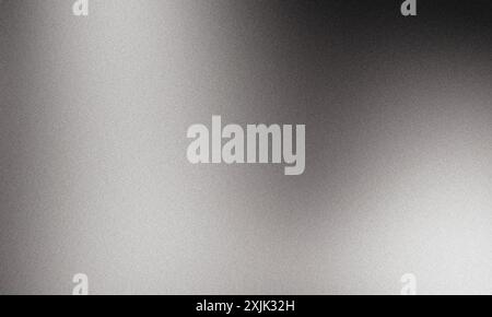 Grainy gradient abstract background with textured elements transitioning from light to dark gray Stock Photo