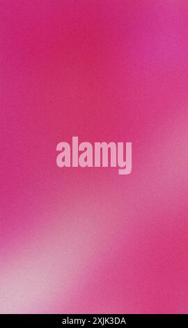 Abstract background featuring a grain texture and a vertical gradient from light pink to a more intense shade of pink Stock Photo