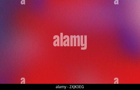 Abstract red and purple gradient background with a textured grain effect Stock Photo