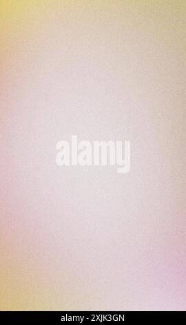Grainy texture featuring a vertical pink and yellow gradient background Stock Photo