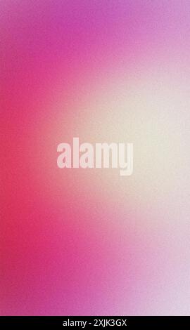 Abstract background featuring a smooth transition from pink to white with a subtle grainy texture Stock Photo