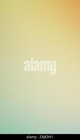 Grainy texture background featuring a vertical gradient fading from orange to green Stock Photo