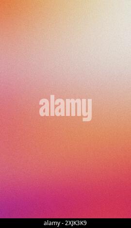 Grainy texture is superimposed on a background featuring a vertical gradient fading from pink to yellow Stock Photo
