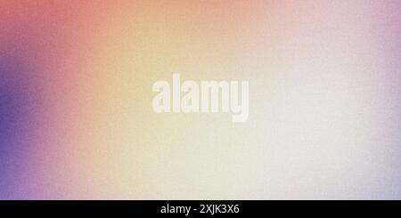 Abstract colorful gradient background blending pastel colors, featuring a subtle grain texture Stock Photo