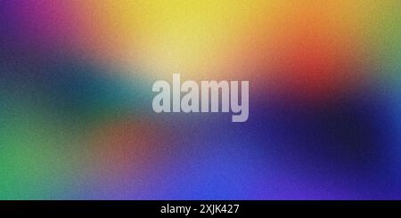 Grainy abstract background blending from yellow to blue with a textured finish Stock Photo