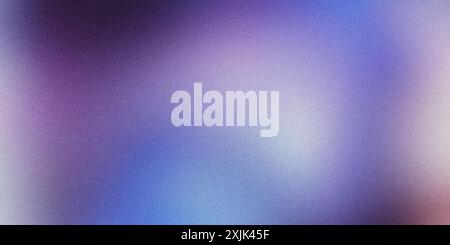 Grainy texture is creating a blurred background with purple and blue colors Stock Photo