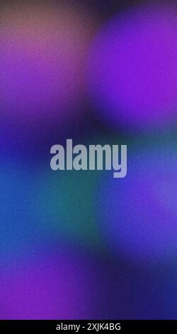 Abstract grainy multicolored background with blurry bokeh lights, creating a vibrant and textured backdrop Stock Photo
