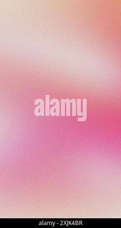 Grainy pink and yellow gradient abstract background texture Stock Photo