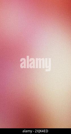 Gradient background with pink and yellow tones transitioning from dark to light with a grainy texture Stock Photo