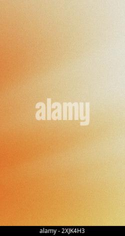 Blurred grainy backdrop transitioning from orange to yellow and white in an abstract pattern Stock Photo