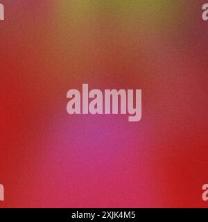 Vibrant red, pink, and yellow gradient background with a textured grainy effect Stock Photo