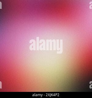 Abstract background with a grainy texture and a soft blend of pink, yellow, and green tones Stock Photo