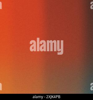 Grainy gradient background blending orange and teal colors Stock Photo