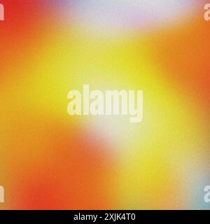 Abstract background with grainy textures in a blend of yellow, orange, and purple hues Stock Photo