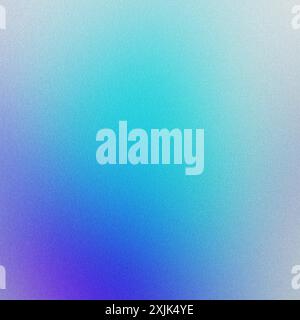Grainy gradient is blending blue and purple, creating an abstract background Stock Photo
