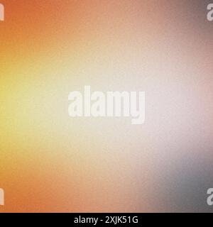Gradient abstract grainy texture background transitioning from orange to grey Stock Photo