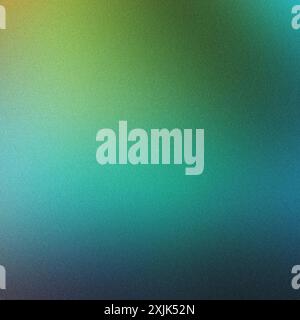 Textured background with a grainy blend of light green and dark blue hues Stock Photo