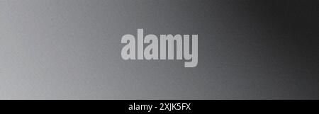Grainy textured abstract background with a smooth gradient transitioning from light to dark grey Stock Photo