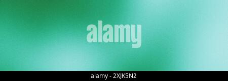 Green metallic gradient background featuring a grainy texture effect Stock Photo