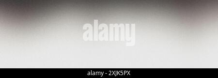 Gradient background with abstract grainy texture fading from black to white Stock Photo