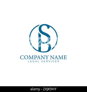 luxury Letter SB logo design vector.  luxury monogram logo initial letter sb vector image Stock Vector