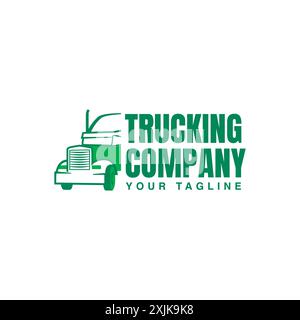 Illustration graphic vector of logistics and delivery company logo design template. Truck logo on white background vector image Stock Vector