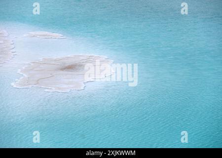 'Timeless Tranquility: The Captivating Azure of Dongtai Jinel Lake Revealed' Stock Photo