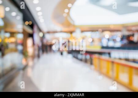 abstract blur shopping mall interior defocused background Stock Photo