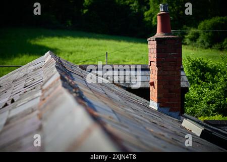 wiggly roof Stock Photo