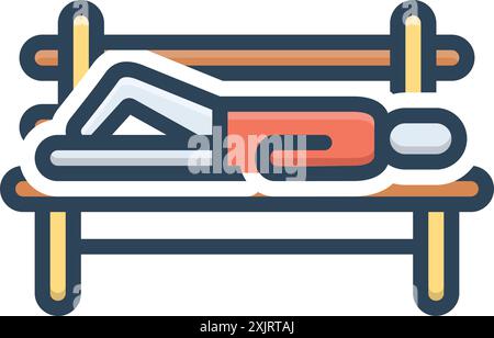 Icon for homeless,unsheltered Stock Vector