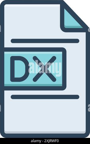 Icon for dx,file Stock Vector Image & Art - Alamy