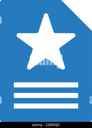 Documents with a star icon. design using in commercial purposes, print media, web or any type of design projects. Stock Vector