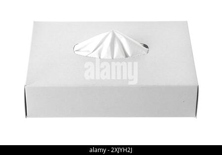 Napkin box isolated on a white background Stock Photo