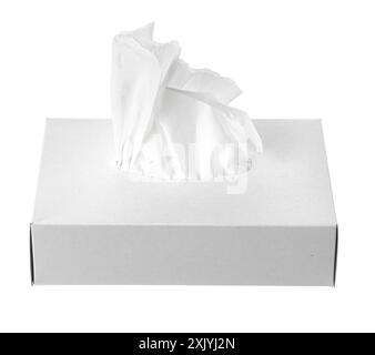 Napkin box isolated on a white background Stock Photo