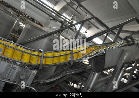 Limassol, Cyprus - July 13, 2018: The KEO Factory is a historic brewery beer at the centre of Limassol, the oldest in Cyprus. Stock Photo