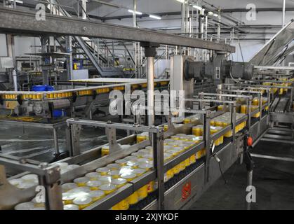 Limassol, Cyprus - July 13, 2018: The KEO Factory is a historic brewery beer at the centre of Limassol, the oldest in Cyprus. Stock Photo